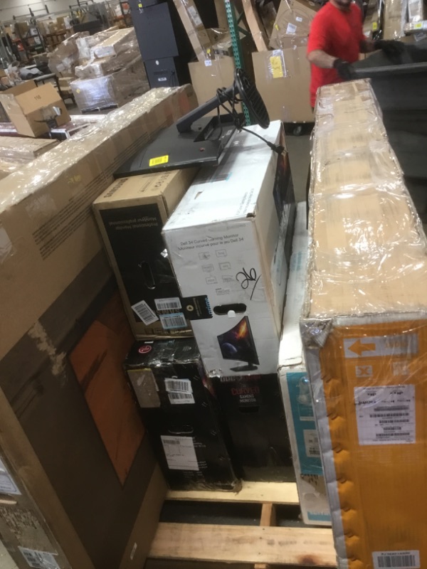 Photo 2 of   PALLET OF ASSORTED DAMAGED TVS AND MONITORS SOLD AS IS NON REFUNDABLE