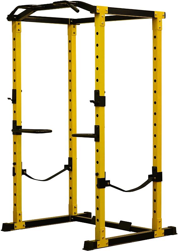 Photo 1 of **MISSING PARTS** HulkFit 1000-Pound Capacity Multi-Function Adjustable Power Cage with J-Hooks and Dip Bars
