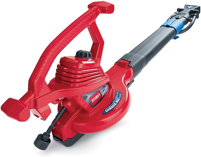 Photo 1 of Toro 51621 UltraPlus Leaf Blower Vacuum, Variable-Speed (up to 250 mph) with Metal Impeller, 12 amp,Red
