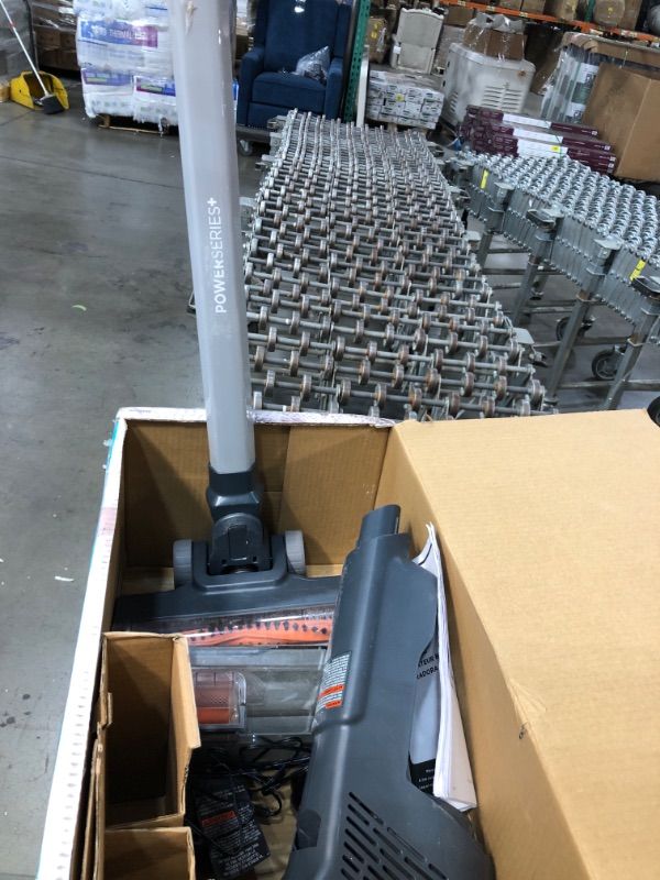 Photo 3 of ***HAS A BAD BATTERY*** BLACK+DECKER POWERSERIES+ 20V MAX Cordless Stick Vacuum with LED Floor Lights, Lightweight, Removable Battery (BHFEA18D1) , Gray
