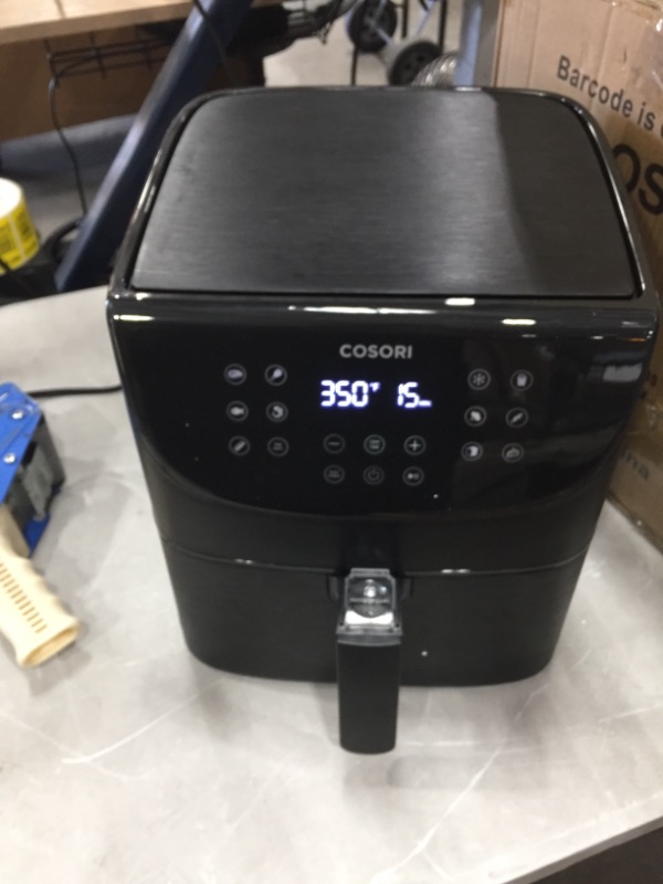 Photo 1 of COSORI Air Fryer Oven Combo 5.8QT Max Xl Large Cooker, One-Touch Screen with 11 Precise Presets and Shake Reminder, Nonstick and Dishwasher-Safe Square Design Basket, Black