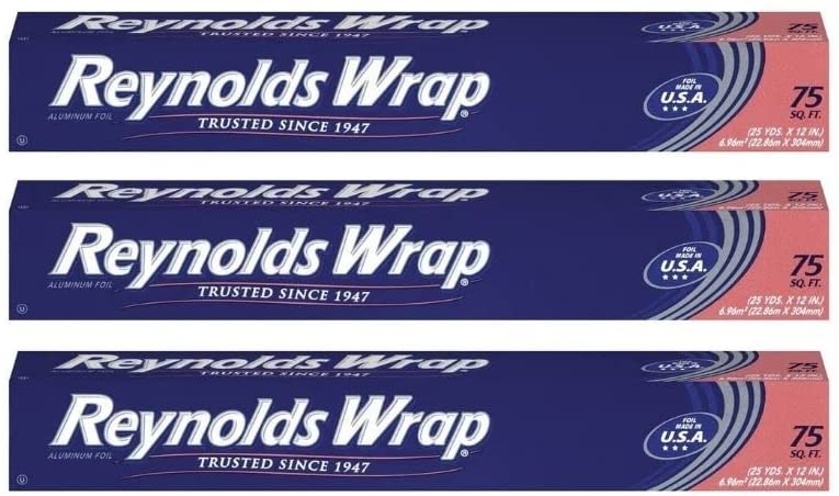 Photo 1 of Reynolds Wrap Aluminum Foil, 75 sq ft, (Pack of 3)
