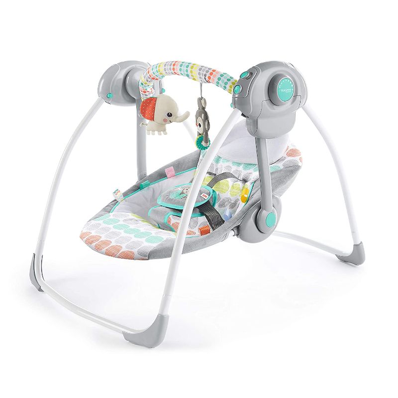 Photo 1 of Bright Starts Whimsical Wild Portable Compact Automatic Swing with Melodies
