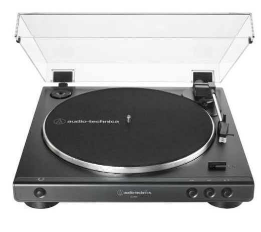 Photo 1 of Audio-Technica Black Fully Automatic Belt-Drive Stereo Turntable - AT-LP60X-BK
