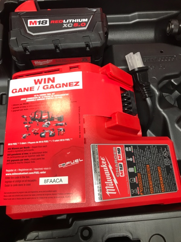 Photo 1 of M18 FUEL SURGE 18-Volt Lithium-Ion Brushless Cordless 1/4 in. Hex Impact Driver Compact Kit with Two 5.0 Ah Batteries...
**Product Is Brand New** - **Retail Packaging Maybe Opened or Damaged**