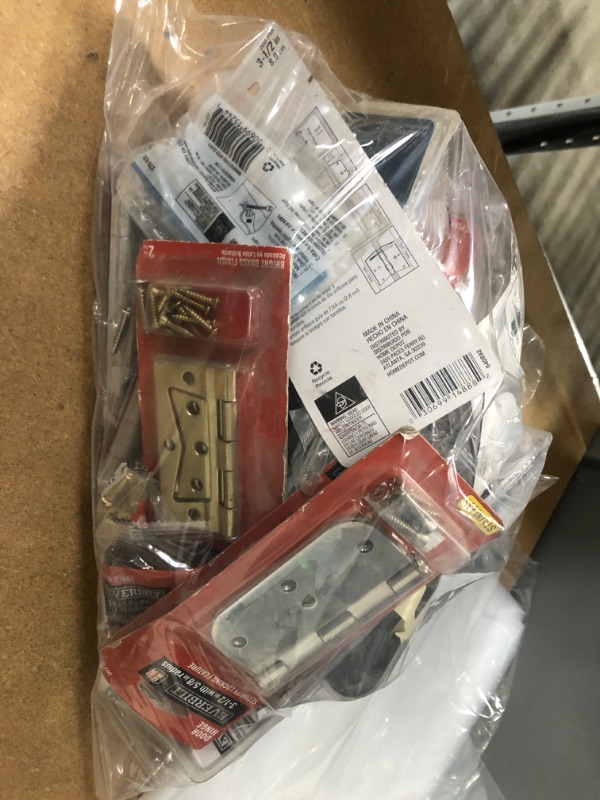 Photo 1 of 30 PC BUNDLE OF ASSORTED  HINGES AND HARDWARE
