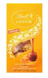 Photo 1 of *Best before 07/31/2022* 6 Pack Lindt Lindor Caramel Milk Chocolate Candy Truffles, 8.5 oz. Bag