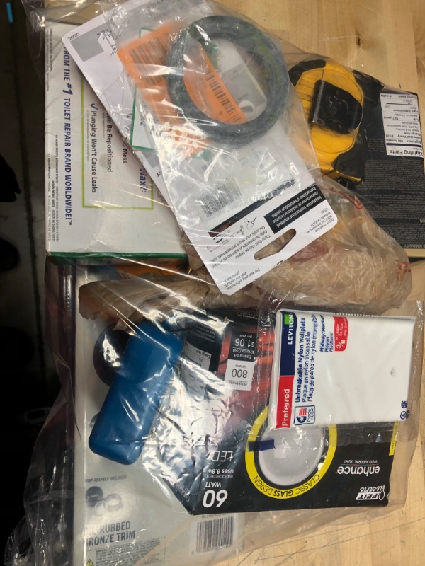 Photo 1 of ***NO REFUNDS***
BUNDLE OF ASSORTED HOME, ELECTRICAL & PLUMBING ITEMS 
