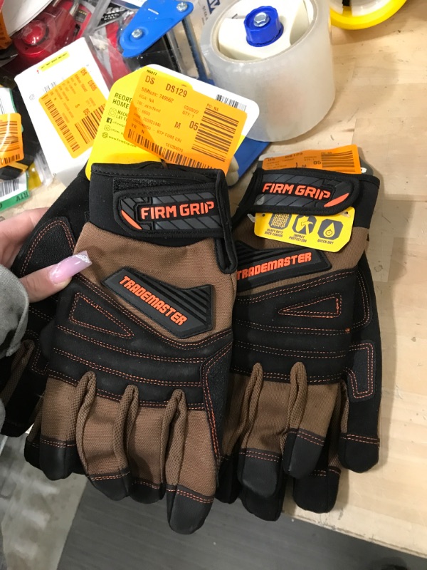 Photo 1 of FIRM GRIP Trade Master Large Tan Duck Canvas Glove - 2 sets of gloves 
