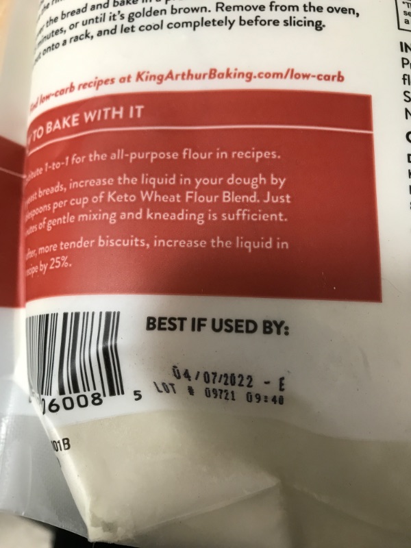 Photo 6 of *EXP DATE (WHEAT FLOUR) 04/07/22** *EXP DATE (BROWNIE MIX) 03/2022** *EXP DATE (DARK CHOCOLATE) 04/20/22** NONREFUNDABLE BAG OF MIXED FOOD ITEMS - KETO WHEAT FLOUR, NAMASTE ORGANIC DARK CHOCOLATE BROWNIE MIX, DARK CHOCOLATE (12 BARS) 