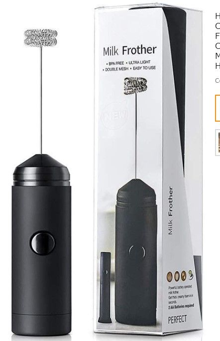 Photo 1 of 
Handheld Milk Frother for Coffee, Carniway Electric Frother Wand