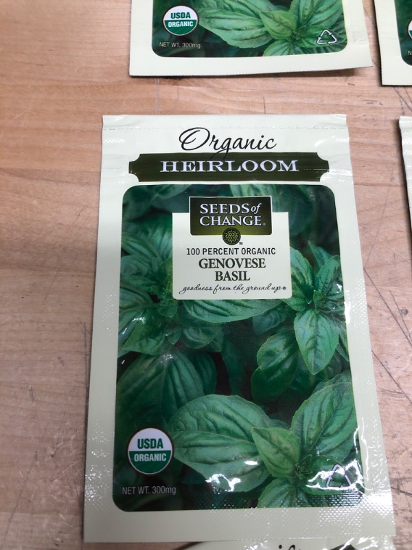 Photo 2 of **NON REFUNDABLE**
BUNDLE OF ASSORTED HOME GOODS .
GENOVESE BASIL SEEDS, CHOCOLATE 
