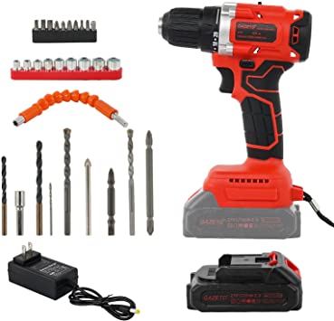 Photo 1 of Cordless Driver,Cordless Hex Screwdriver Kit; 12 Volt, 175 Inch-lb, 1/2 Inch Steel, 1/4 Inch Wood, 1/4 Inch Chuck, 7 Inch Length
