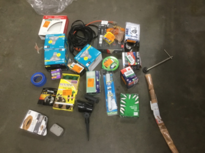 Photo 1 of ***NO REFUNDS *** 
BUNDLE OF ASSORTED HOME , ELECTRICAL &  PLUMBING ITEMS 
