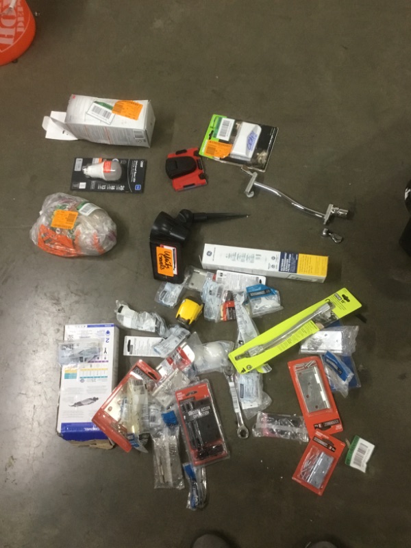 Photo 1 of ***NO REFUNDS *** 
BUNDLE OF ASSORTED HOME , ELECTRICAL, HARDWARE &  PLUMBING ITEMS 
