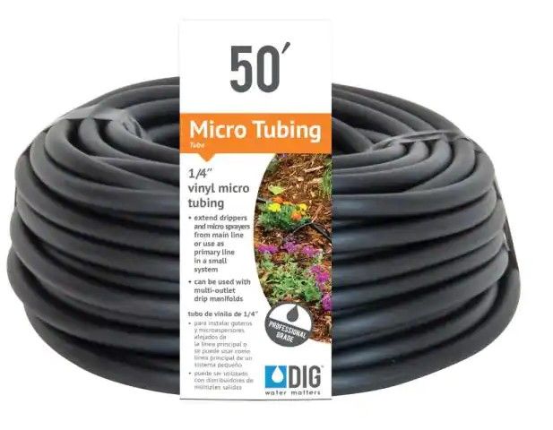 Photo 1 of 1/4 in. x 50 ft. Vinyl Micro Drip Tubing
3 ct