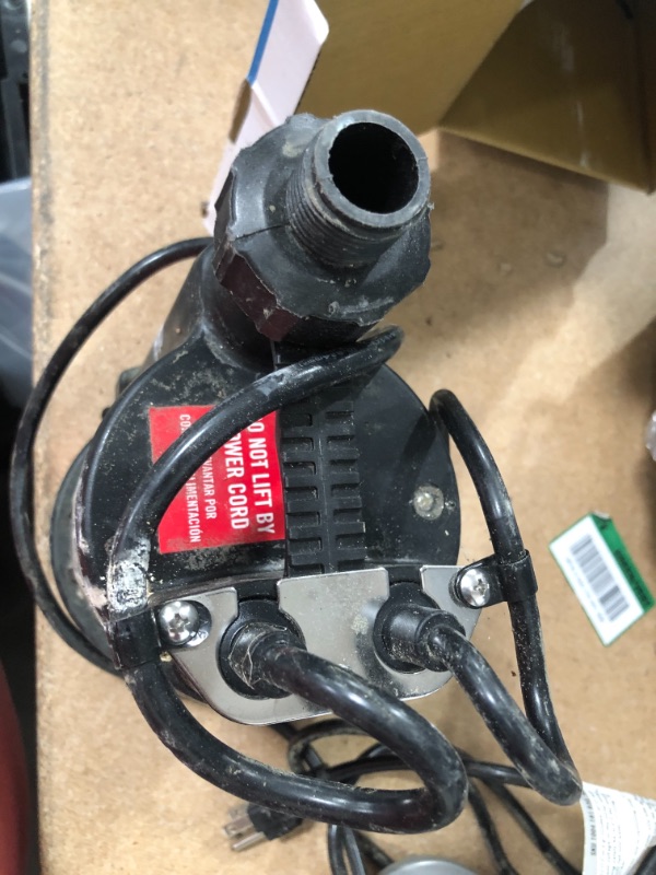 Photo 4 of **DOES NOT TURN ON WHEN PLUGGED IN** Everbilt 1/3 HP Automatic Utility Pump