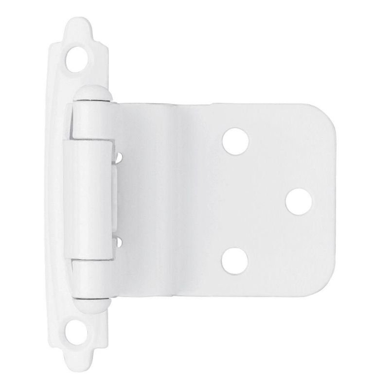 Photo 1 of 3 PACKS OF Liberty White Self-Closing 3/8 in. Inset Cabinet Hinge (1-Pair)
