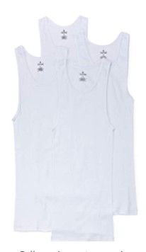 Photo 1 of Stafford 4-Pack Men's 100% Cotton Ribbed Tank Top Shirts White- LARGE 
