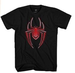 Photo 1 of Marvel Miles Morales Ultimate Spider-Man Gamerverse Symbol Mens T-Shirt - 3XL
