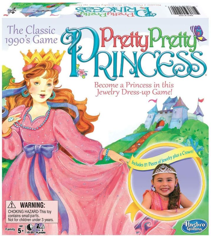 Photo 1 of Big Game Toys~Pretty Pretty Princess Game Jewelry Dress Up Board Game 1990's Classic
