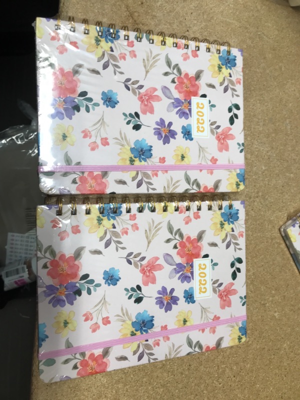 Photo 2 of **SET OF 2**
2022 Weekly & Monthly Planner, Spiral Daily Planner 2022, Agenda Planners & Organizers, Cute Schedule Planner with Tabs, Jan. 2022 - Dec. 2022 (Watercolor Floral)
