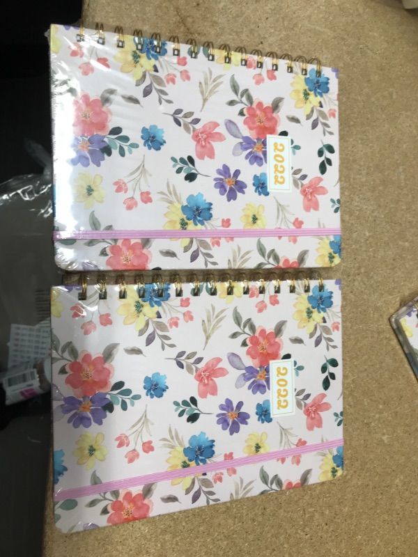 Photo 1 of **SET OF 2**
2022 Weekly & Monthly Planner, Spiral Daily Planner 2022, Agenda Planners & Organizers, Cute Schedule Planner with Tabs, Jan. 2022 - Dec. 2022 (Watercolor Floral)