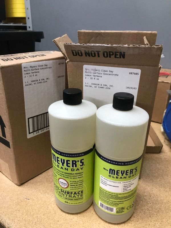 Photo 2 of **SET OF 2**
Mrs. Meyer's Multi-Surface Cleaner Concentrate, Use to Clean Floors, Tile, Counters, Lemon Verbena Scent, 32 oz
