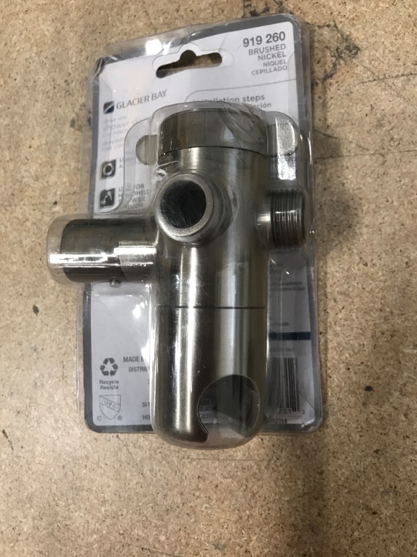 Photo 1 of 3-Way Diverter with Mount in Brushed Nickel
