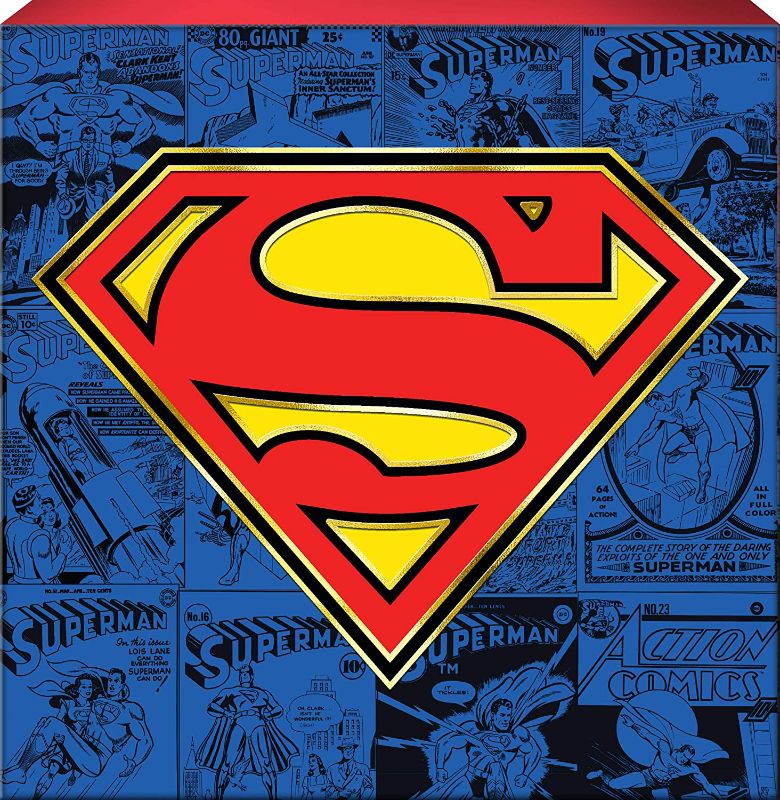 Photo 1 of 2 pack Spoontiques Superman Box Sign, Blue