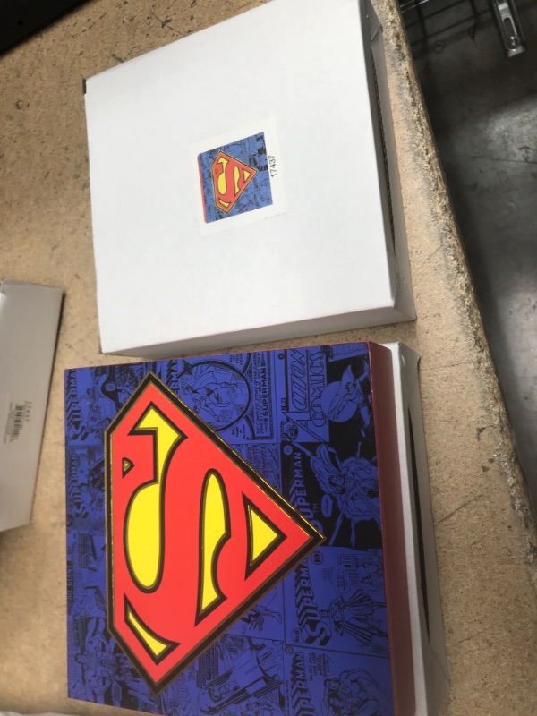 Photo 1 of 2 pack Spoontiques Superman Box Sign, Blue