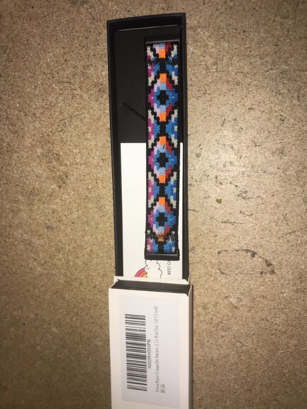 Photo 2 of Tefeca Replacement Band for Fitbit Versa 3 and Fitbit Sense (Geometry,L fits Wrist Size : 7.0-7.5 inch)
