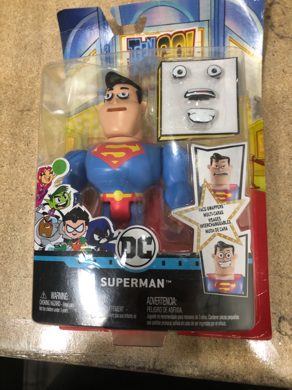 Photo 2 of DC Comics Teen Titans GO! to The Movies Face-Swappers Superman Figure
