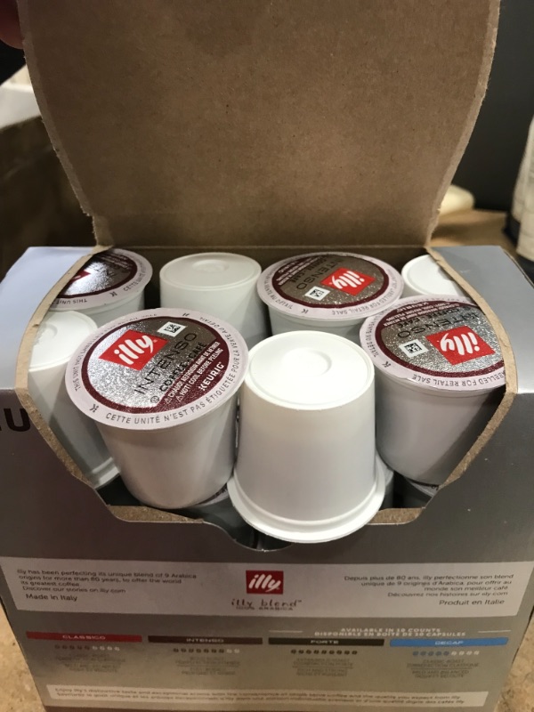 Photo 2 of ** EXP: MA 08 2022**  ** NON-REFUNDABLE***  ** SOLD AS IS ***
Illy Coffee, Intense & Robust, Intenso Dark Roast Coffee K-Cups, Made With 100% Arabica Coffee, All-Natural, No Preservatives, Coffee Pods for Keurig Coffee Machines, K-Cups, 32 K Cup Pods,, 13