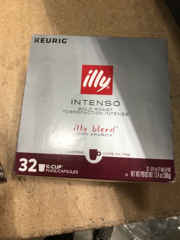 Photo 1 of ** EXP: MAY 08 2002**  ** NON-REFUNDABLE ***   ** SOLD AS IS ***
Illy Coffee, Intense & Robust, Intenso Dark Roast Coffee K-Cups, Made With 100% Arabica Coffee, All-Natural, No Preservatives, Coffee Pods for Keurig Coffee Machines, K-Cups, 32 K Cup Pods,,