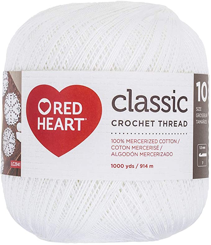 Photo 1 of ** SETS OF 2**
Coats Crochet Red Heart Classic Crochet, Thread White Size 10
