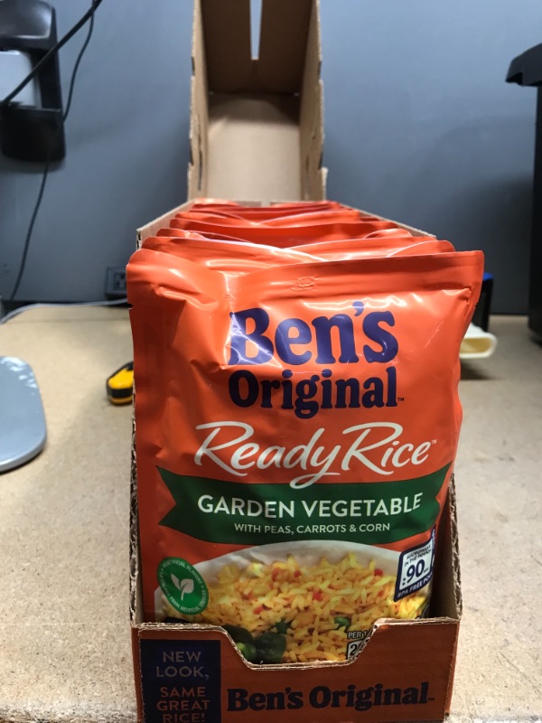 Photo 2 of ** EXP: 04/22 ***   ** NON-REFUNDABLE**  ** SOLD AS OS **
BEN'S ORIGINAL Ready Rice Pouch Garden Vegetable Rice, 8.8 Ounce (Pack of 12)
