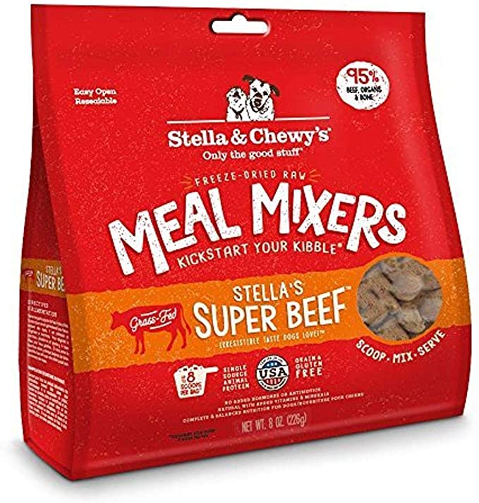 Photo 1 of ** EXP: JUL 20 2023**  ** NON-REFUNDABLE**  ** SOLD AS IS **
Stella & Chewy's Freeze-Dried Raw Stella's Super Beef Meal Mixers Grain-Free Dog Food Topper
