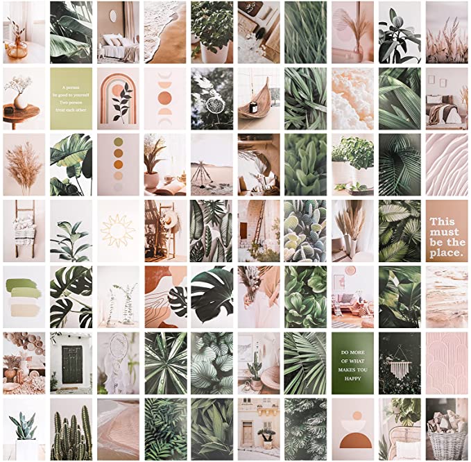 Photo 1 of ** SETS OF 2**
Photo Wall Collage Kit Aesthetic Pictures for Teen Girls Room Decor, 70 Set 4x6 Inch Prints Botancial Wall Art Posters for Cottagecore Pinterest Plant Bedroom Decoration - Green Images Boho Forest Themed

