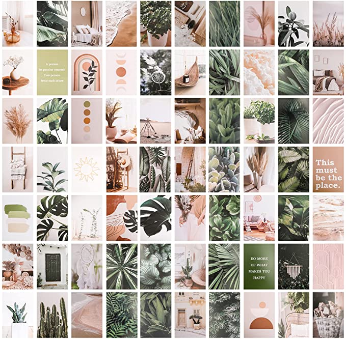 Photo 1 of ** SETS OF 2**
Photo Wall Collage Kit Aesthetic Pictures for Teen Girls Room Decor, 70 Set 4x6 Inch Prints Botancial Wall Art Posters for Cottagecore Pinterest Plant Bedroom Decoration - Green Images Boho Forest Themed