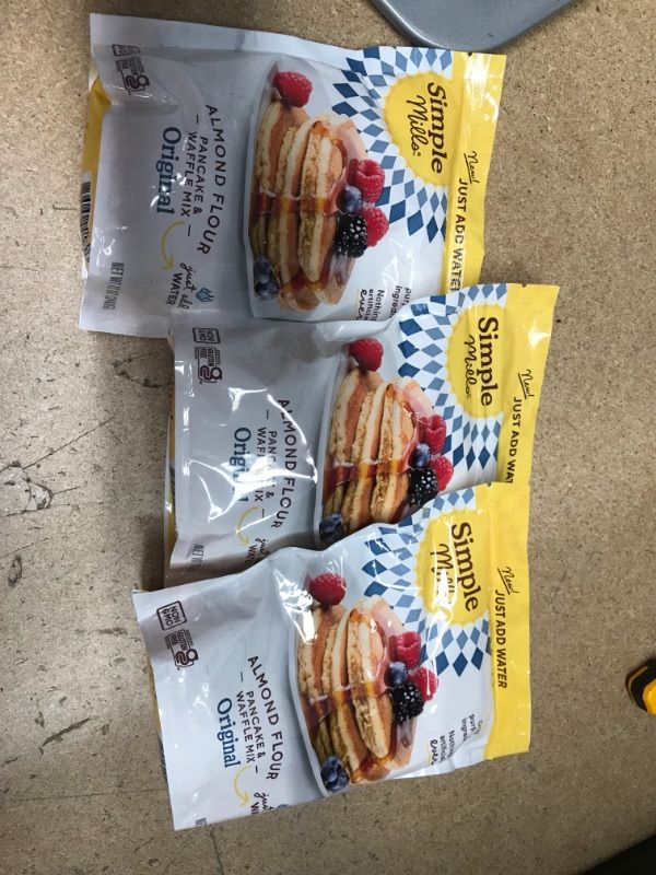 Photo 2 of ** EXP:02/12/2022**  ** NON-REFUNDABLE**  ** SOLD AS IS ***
Simple Mills Just Add Water Almond Flour Pancake & Waffle Mix, Gluten Free, Good for Breakfast, Nutrient Dense, 12oz, 3 Count
