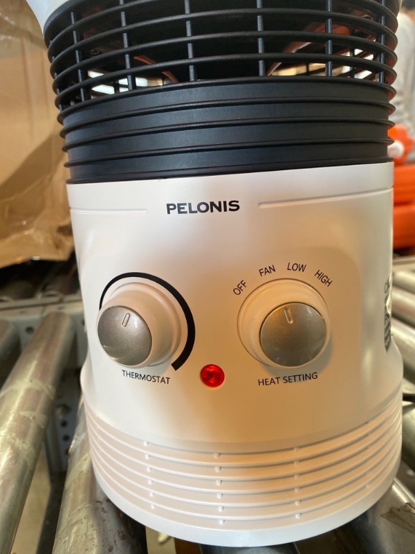 Photo 3 of PELONIS PH-17P 360-Degree Surround Fan Forced Heater with 1500W Fasting, Adjustable Thermostat, 2 Heat Settings, Cool Touch Handle, Tip-Over Switch 
