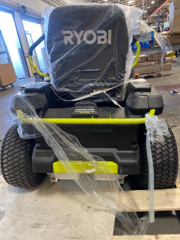 Photo 7 of RYOBI 42 in. 100 Ah Battery Electric Riding Zero Turn Mower