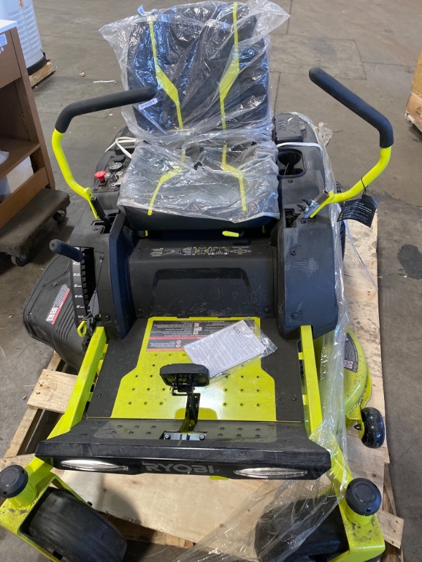 Photo 8 of RYOBI 42 in. 100 Ah Battery Electric Riding Zero Turn Mower