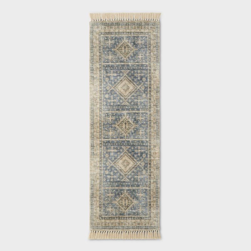 Photo 1 of (SIZE:24"x84") Runner Pine Brook Diamond Persian Style Rug - Threshold™ Designed with Studio McGee
