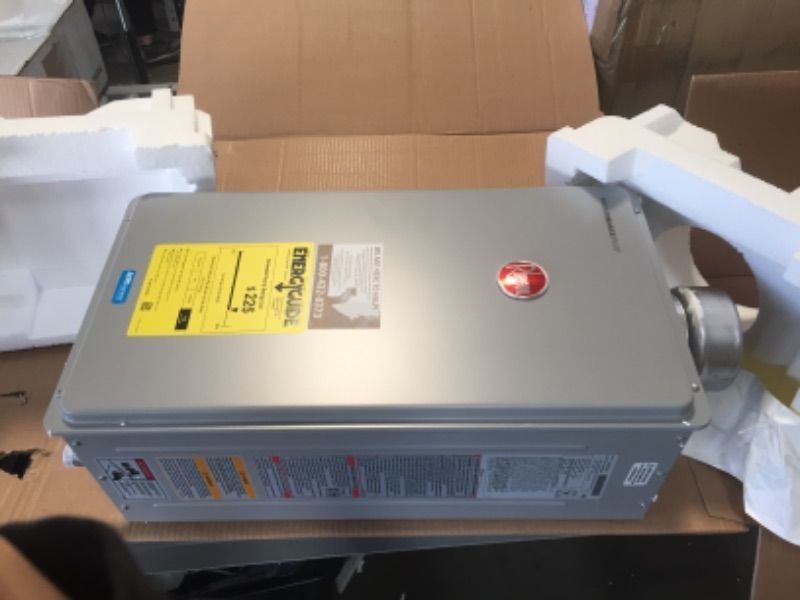 Photo 1 of **SERIAL #: W192029273
Rheem Performance Plus 8.4 GPM Natural Gas Indoor Tankless Water Heater