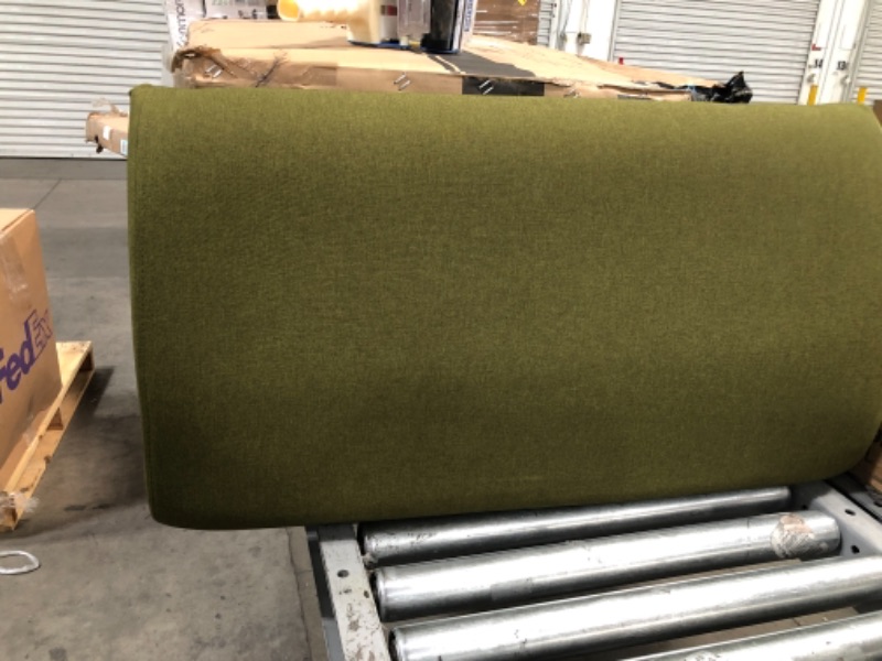 Photo 4 of **BOX 2 OF 2 ONLY** MISSING BOX 1 OF 2**
Novogratz Brittany Sectional Futon Sofa - Converts from Sofa & Chaise Lounger to Bed - Green
