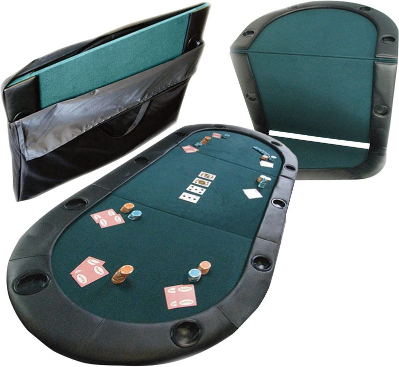 Photo 1 of PARTS ONLY** Trademark Texas Hold'em Poker Padded Table Top with Cupholders
