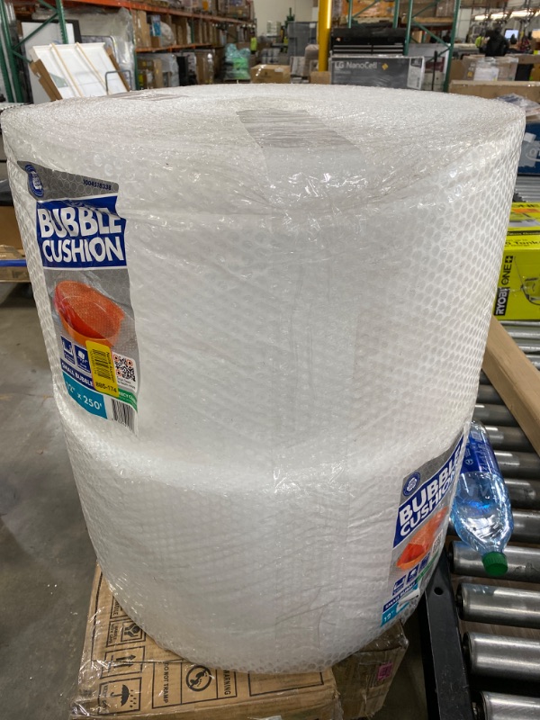 Photo 2 of  2 PACK -  3/16 in. x 12 in. x 250 ft. Clear Perforated Bubble Cushion Wrap