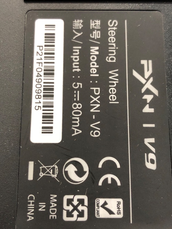 Photo 2 of parts only turns on but turns right back off
USED**MISSING JOYSTICK**PXN V9 PC Racing Wheel, 270/900° Game Steering Wheel Dual-Motor Feedback Driving with Pedals and Joystick Steering Wheel for PC/Xbox /Xbox One/PS3/PS4/PC/Xbox One/N-Switch
